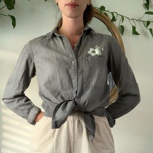 Customized Vintage Banana Republic Button Up